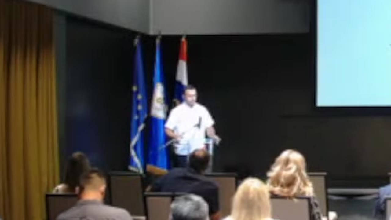 Joško Vuković za govornicom Gradskog vijeća