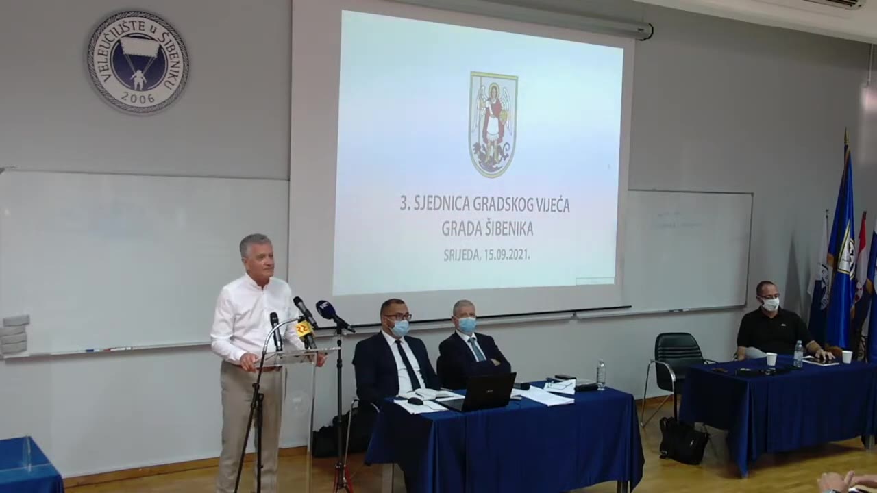 Željko Burić za govornicom Gradskog vijeća