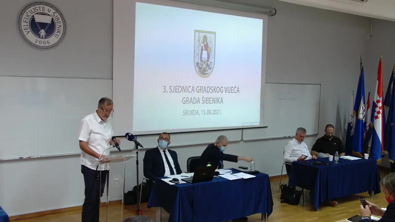 Mario Kovač za govornicom Gradskog vijeća