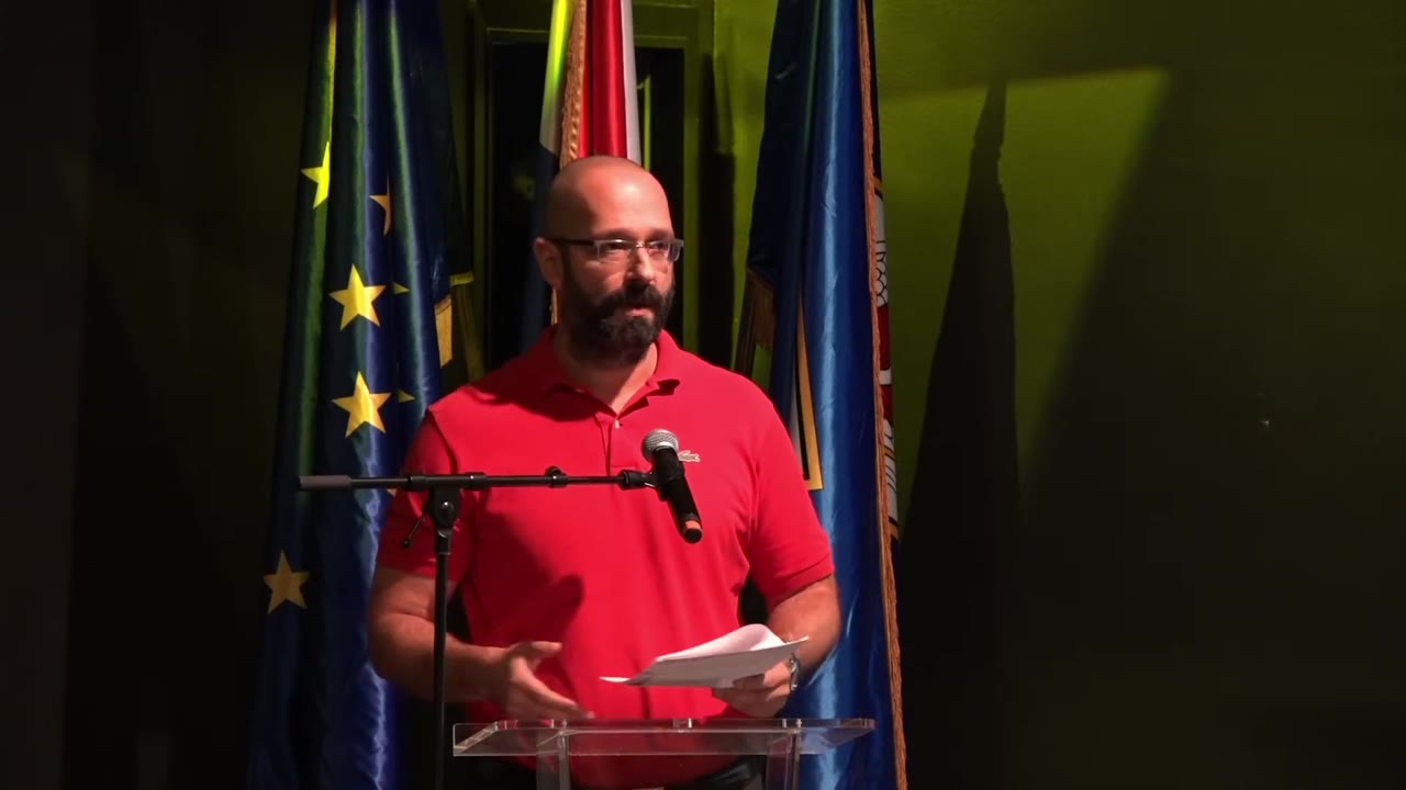 Danijel Mileta za govornicom Gradskog vijeća