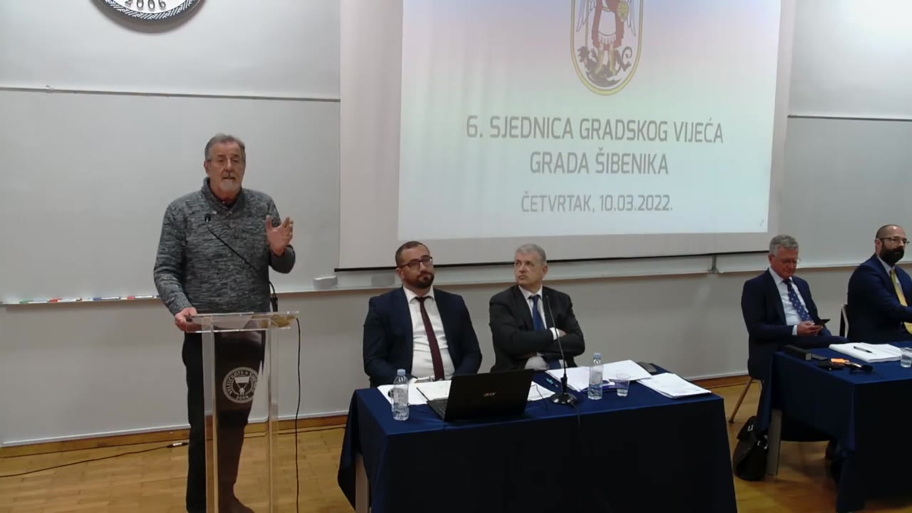Mario Kovač za govornicom Gradskog vijeća