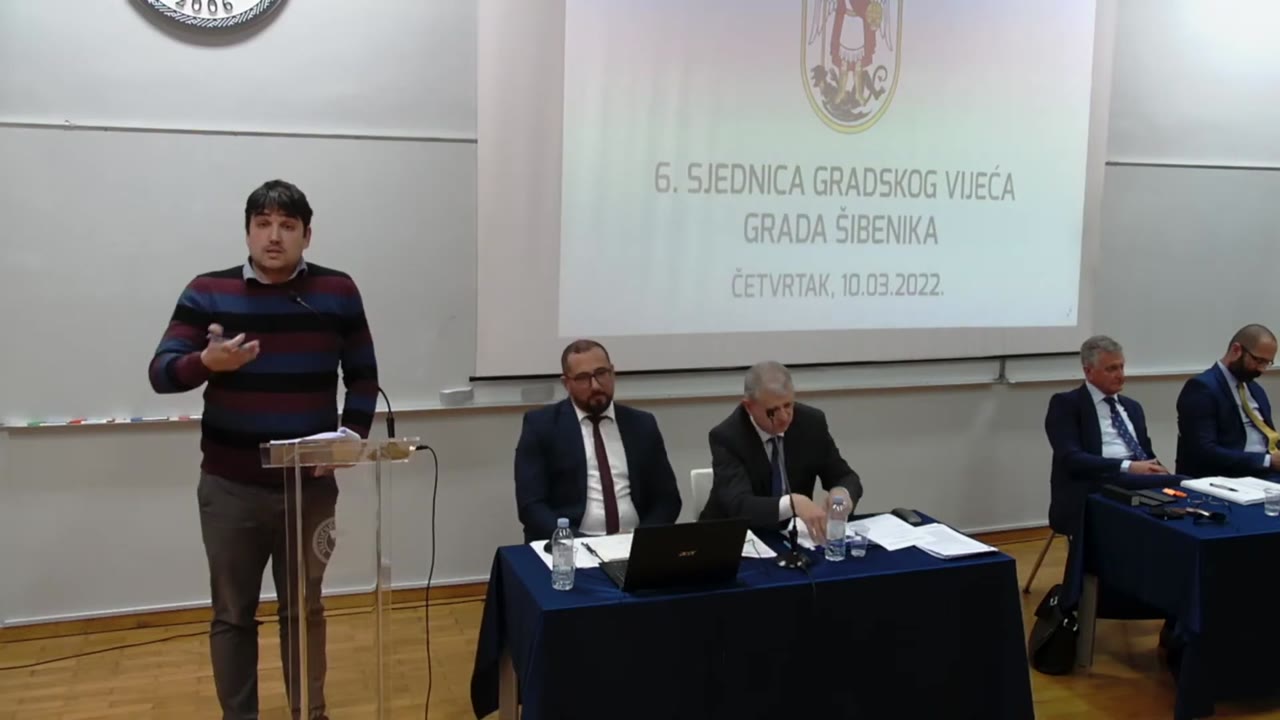 Jakov Bilić za govornicom Gradskog vijeća