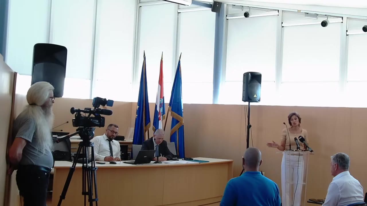 Gordana Cvjetković za govornicom Gradskog vijeća