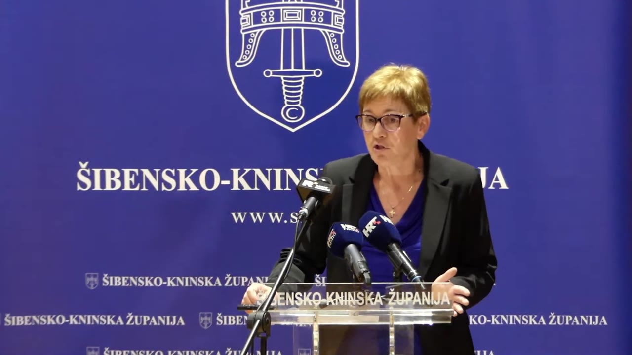 Sanja Jakelić za govornicom Županijske skupštine