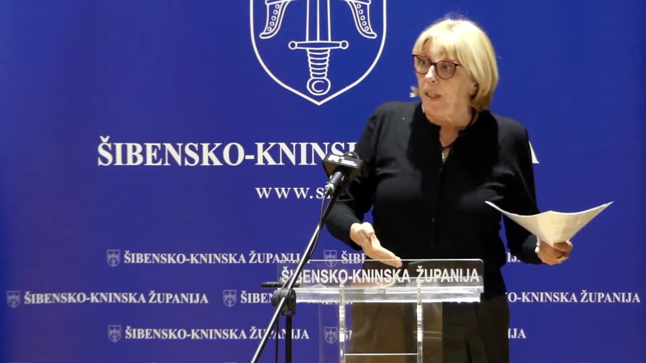 Dijana Dulibić za govornicom Županijske skupštine