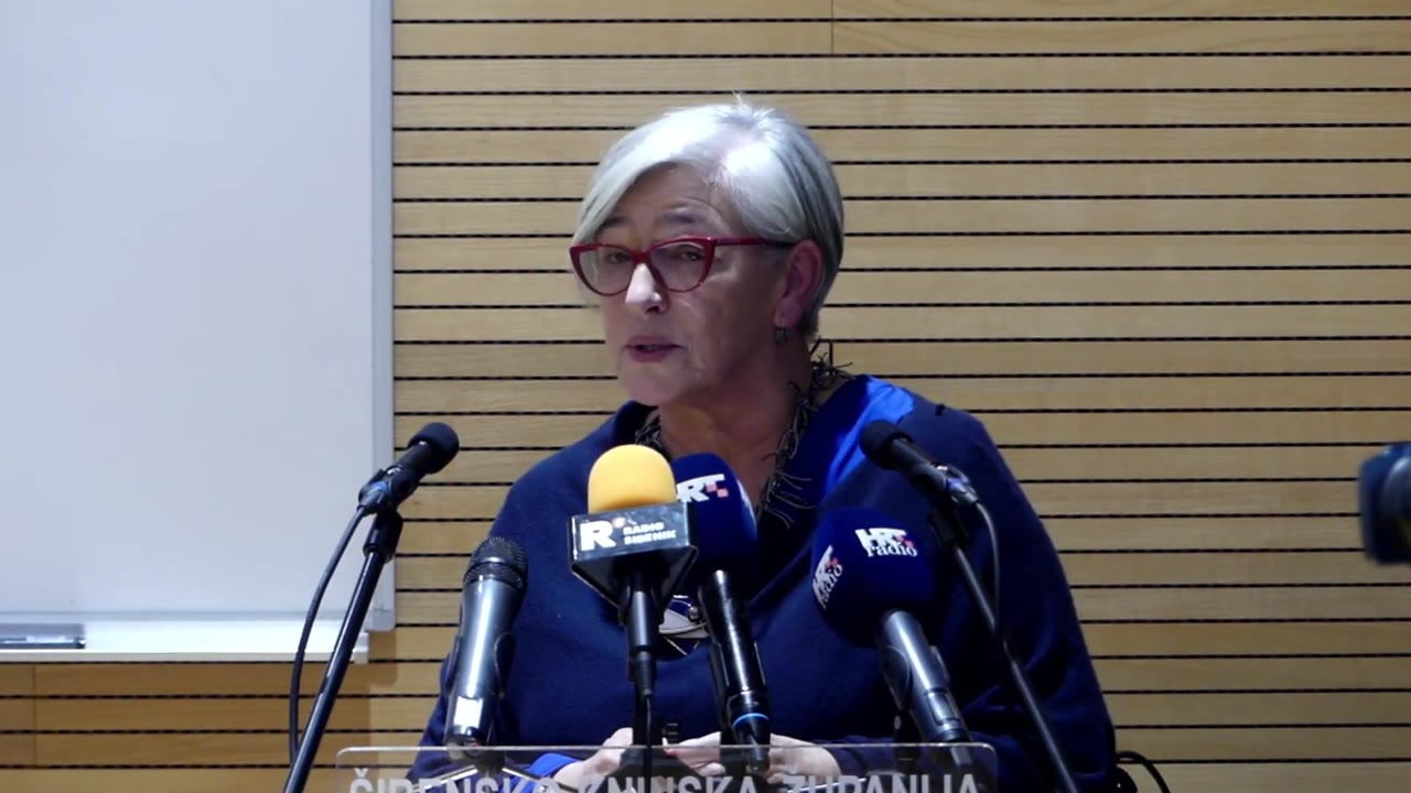Sanja Radin Mačukat za govornicom Županijske skupštine