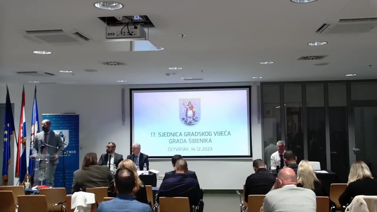 Danijel Mileta za govornicom Gradskog vijeća
