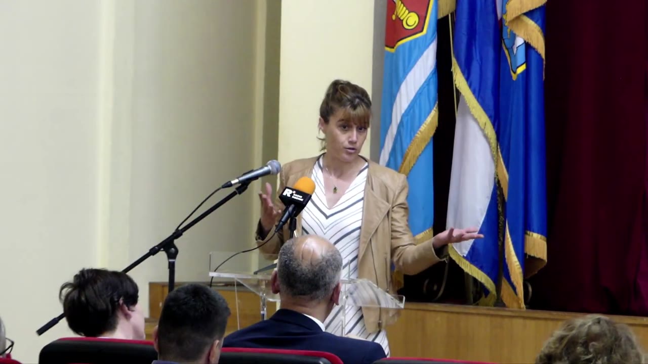 Ivana Šimat za govornicom Županijske skupštine
