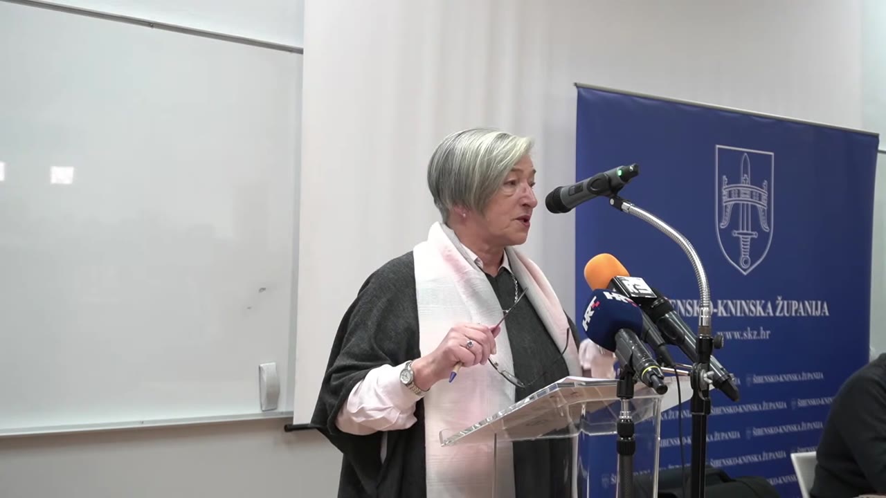 Sanja Radin Mačukat za govornicom Županijske skupštine