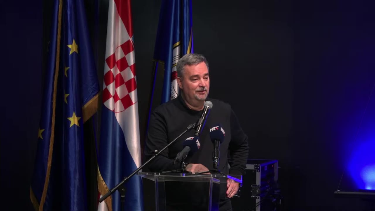 Rikard Marenzi za govornicom Gradskog vijeća