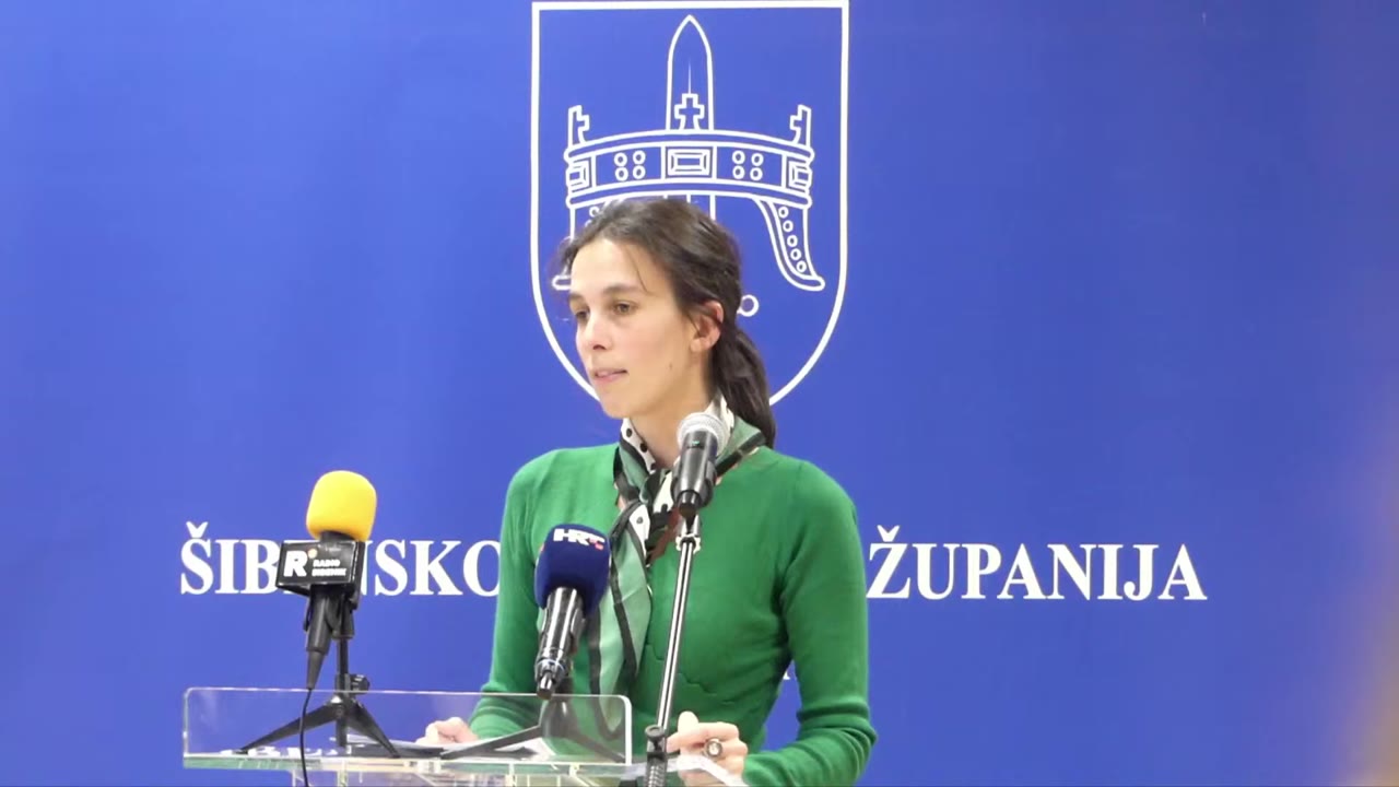 Martina Rak za govornicom Županijske skupštine