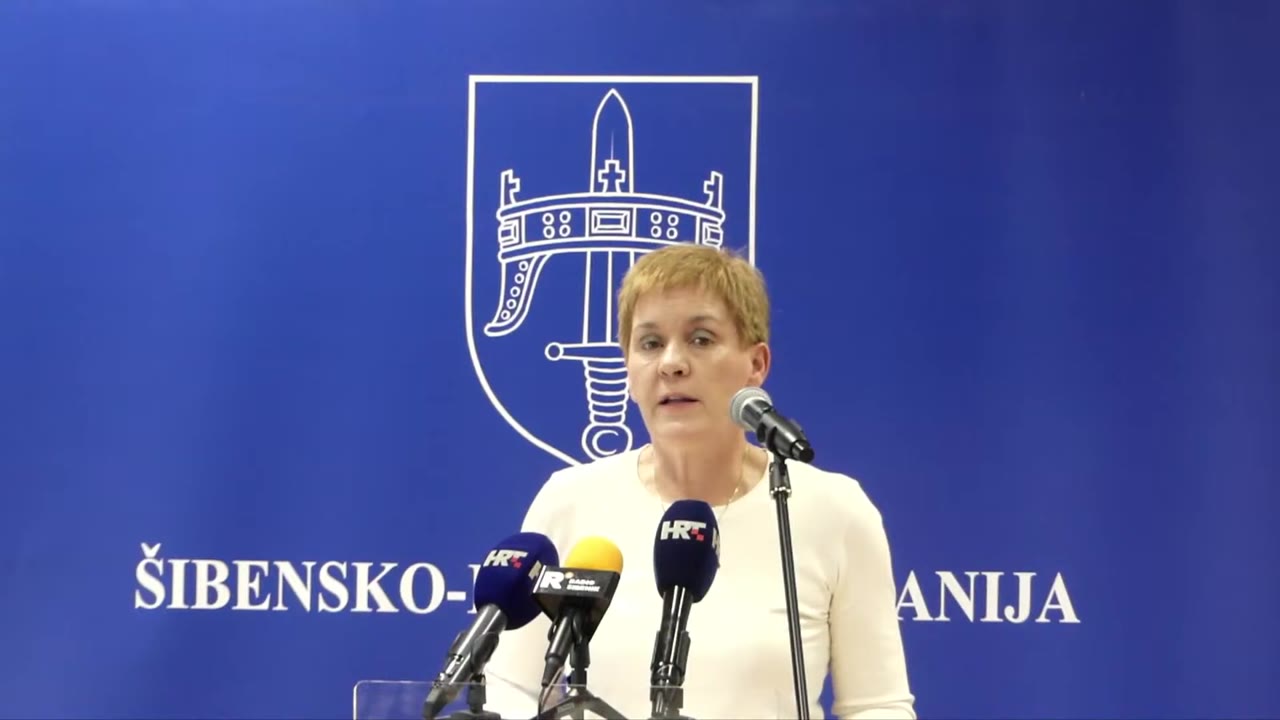 Sanja Jakelić za govornicom Županijske skupštine