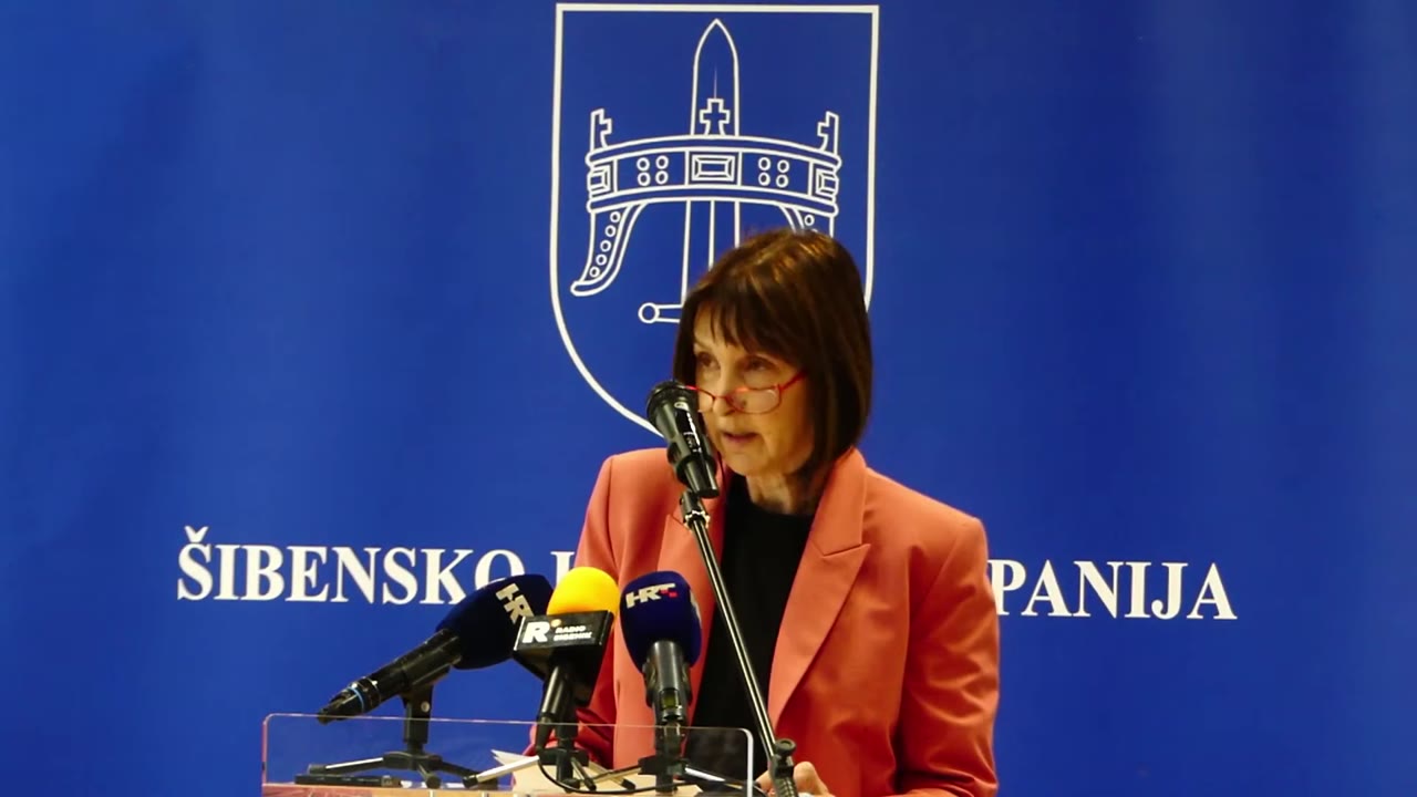 Anita Aužina za govornicom Županijske skupštine