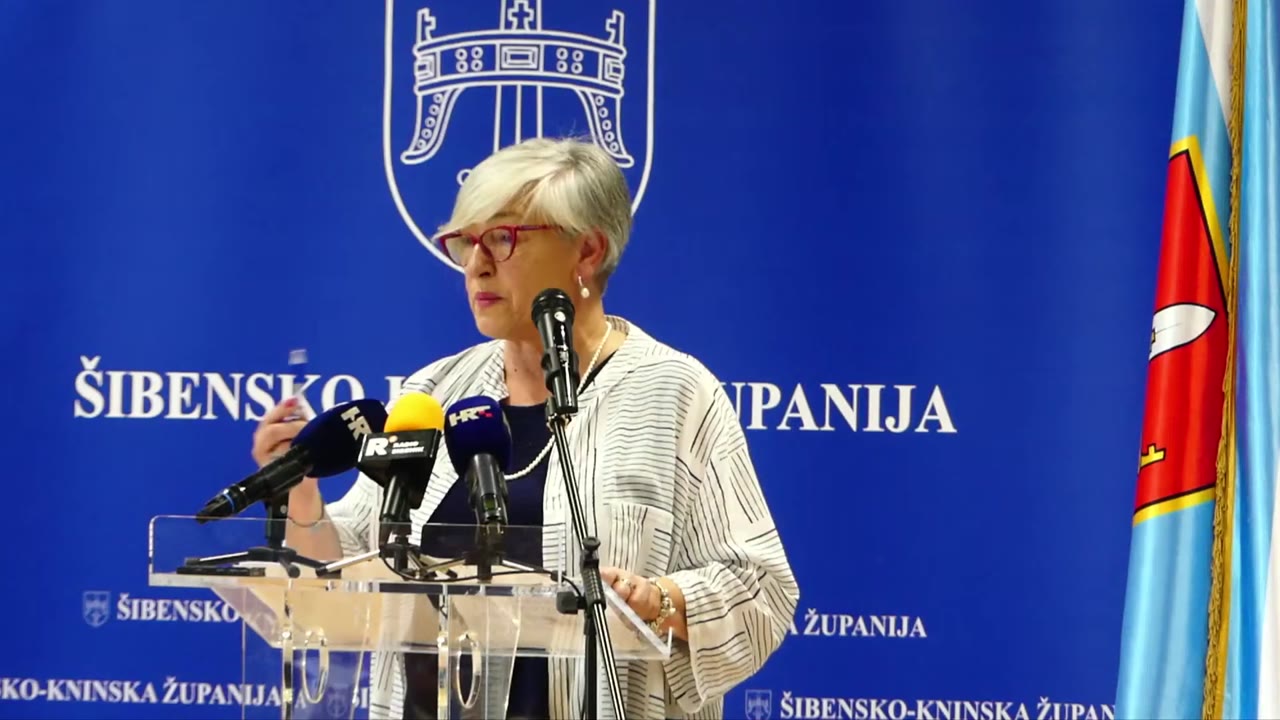 Sanja Radin Mačukat za govornicom Županijske skupštine
