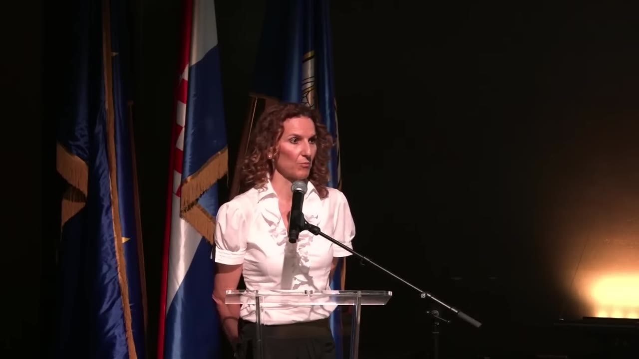 Nina Kursar za govornicom Gradskog vijeća
