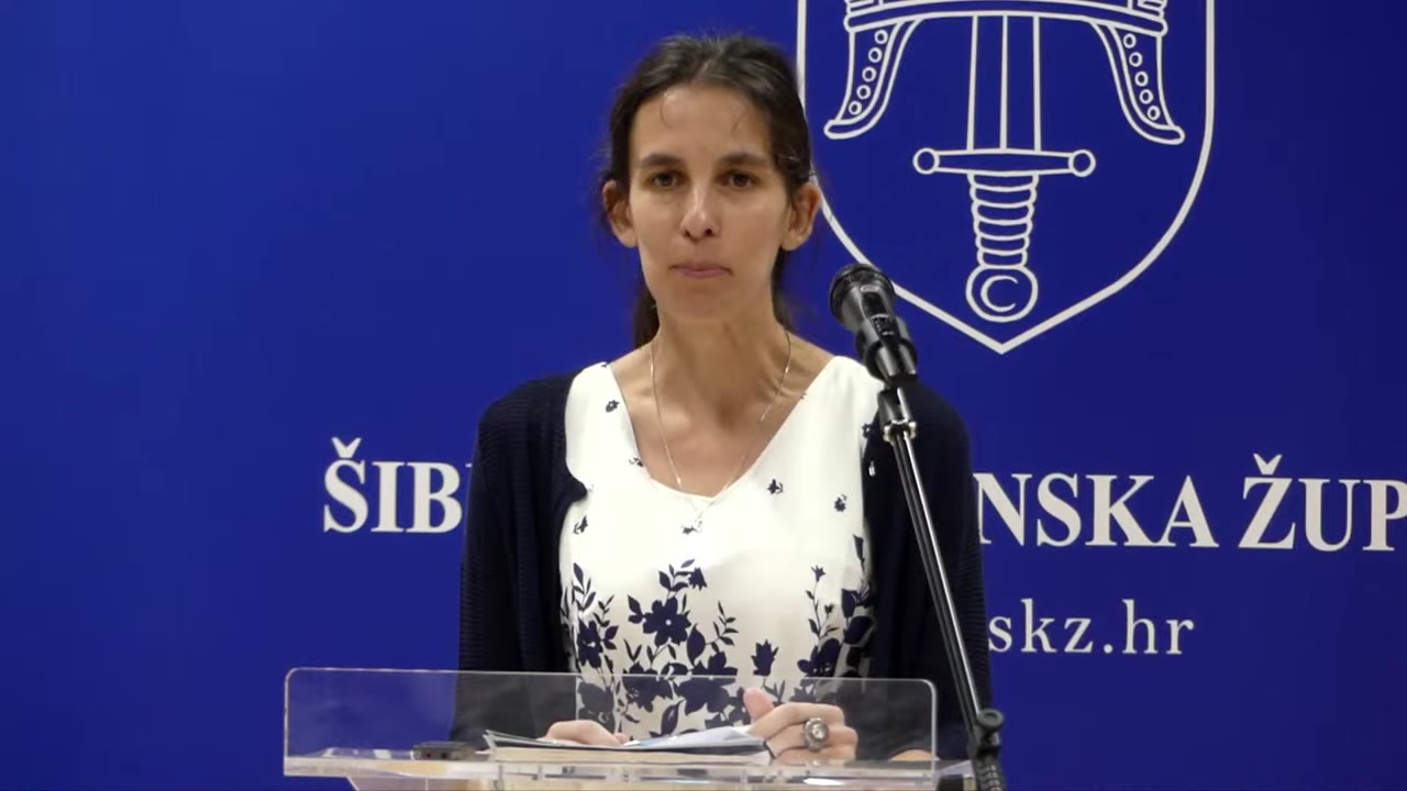 Martina Rak za govornicom Županijske skupštine