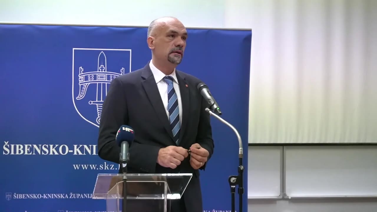 Marko Jelić za govornicom Županijske skupštine