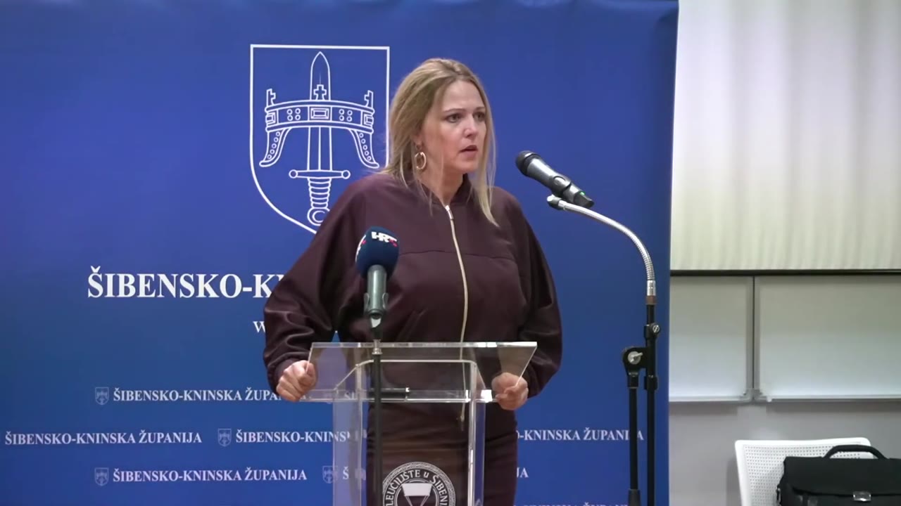 Ivana Vučenović za govornicom Županijske skupštine