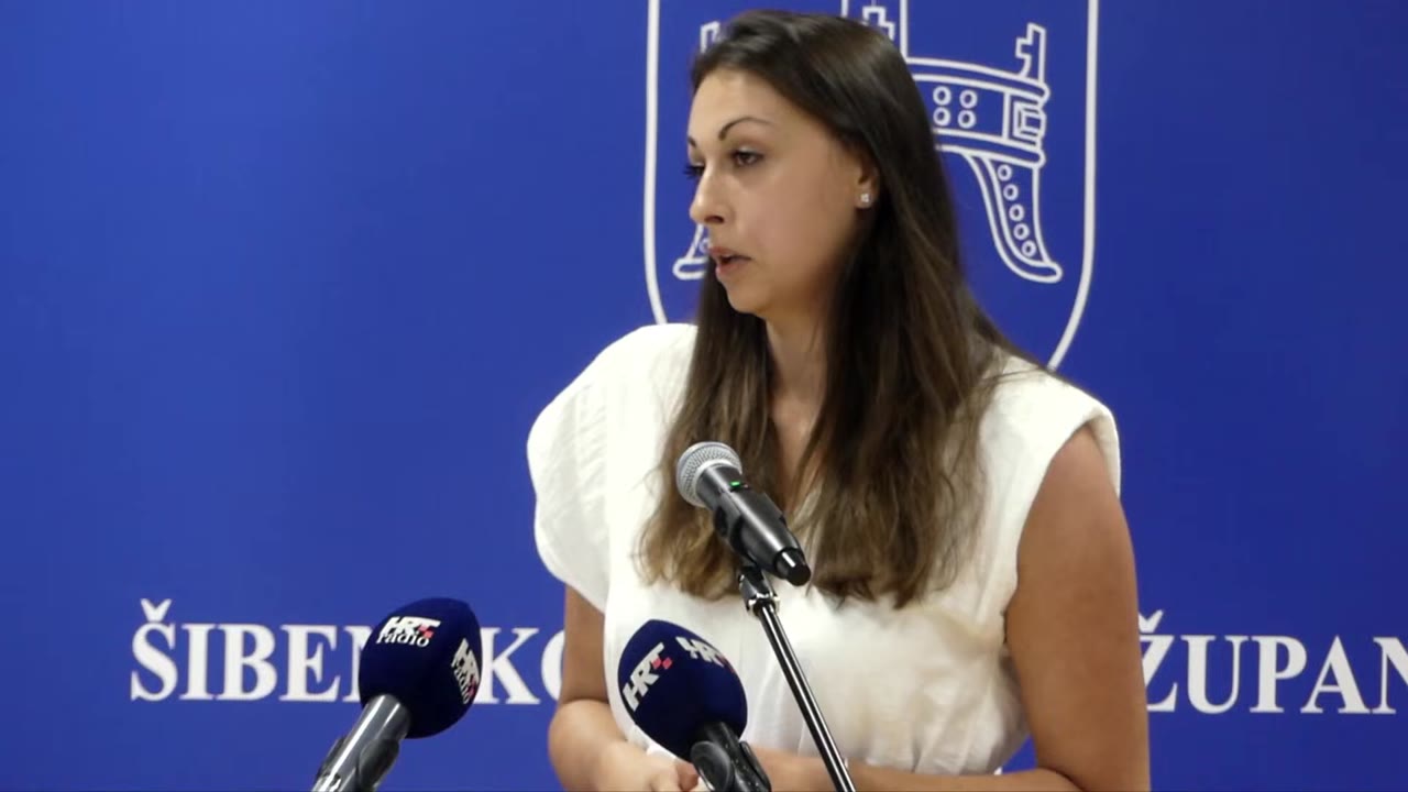Višnja Gojanović za govornicom Županijske skupštine