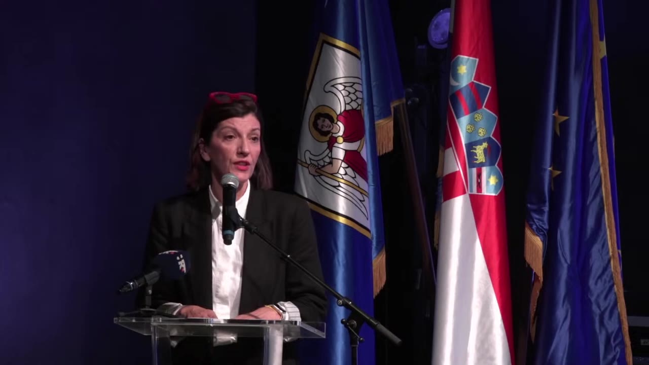 Gorana Barišić Bačelić za govornicom Gradskog vijeća