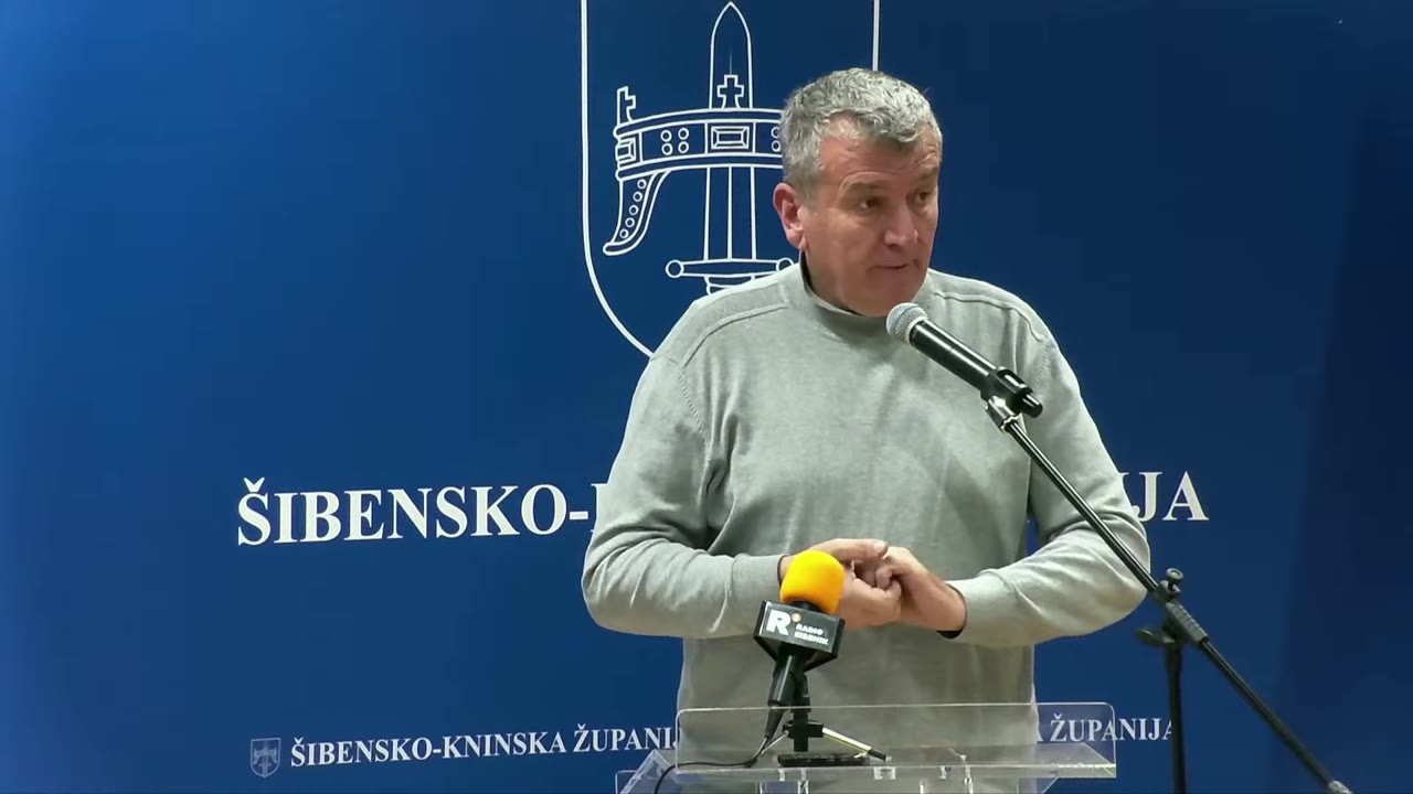 Petar Baranović za govornicom Županijske skupštine