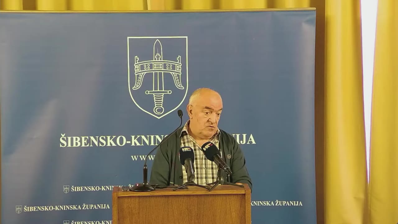 Petar Čagalj za govornicom Županijske skupštine
