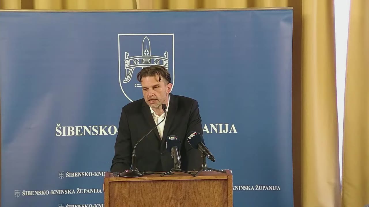 Petar Mišura za govornicom Županijske skupštine