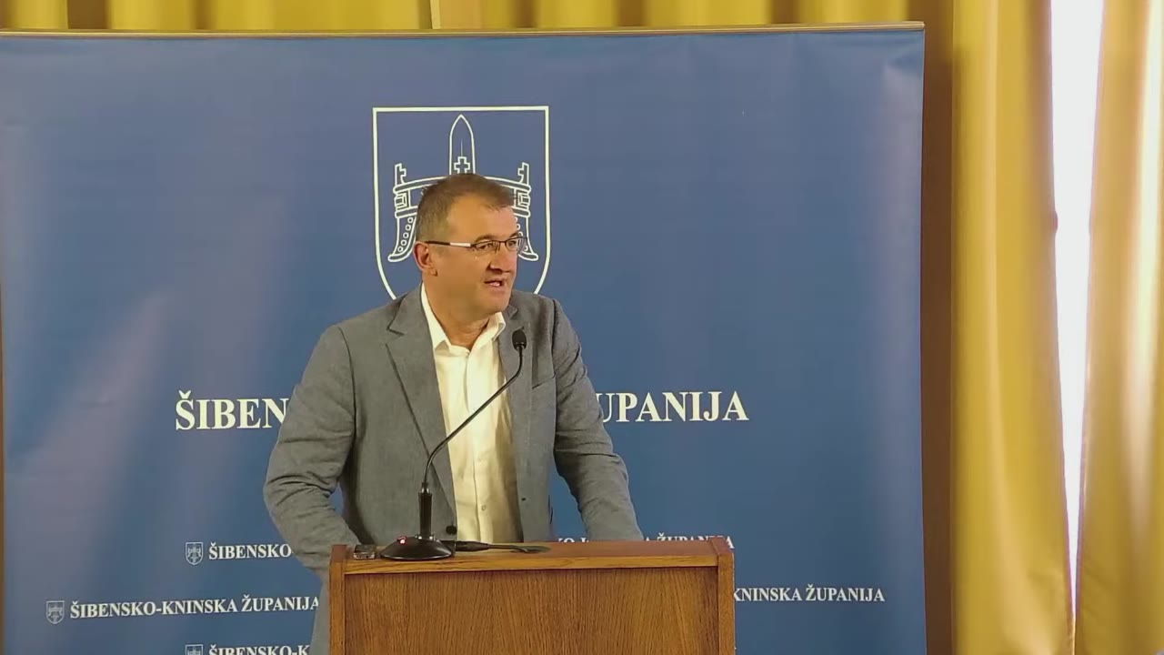 Ivica Ledenko za govornicom Županijske skupštine