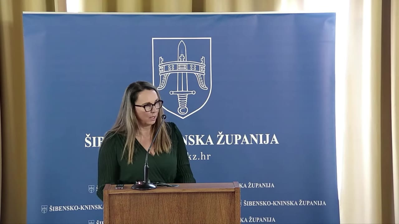 Višnja Marasović za govornicom Županijske skupštine