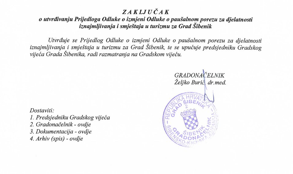 Povećanje paušala za iznajmljivanje u Danilu i Sitnom Donjem: Pred izbore cijene skaču na 100€!