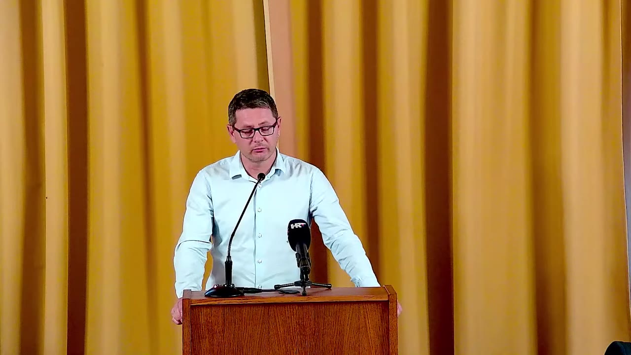 Zvonimir Štrkalj za govornicom Gradskog vijeća