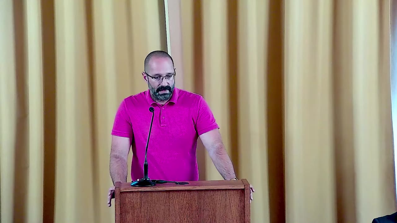 Danijel Mileta za govornicom Gradskog vijeća