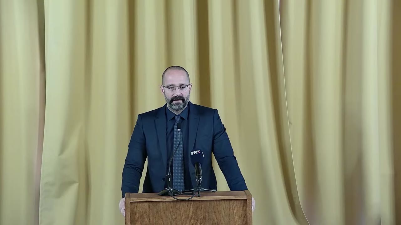 Danijel Mileta za govornicom Gradskog vijeća