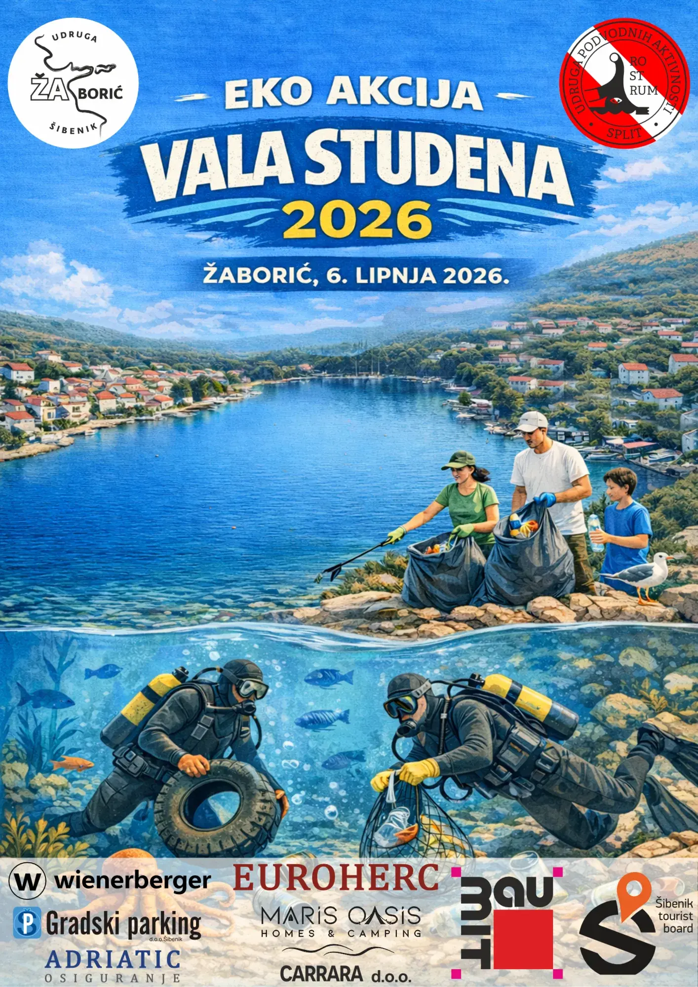 Vizualni identitet eko akcije Vala Studena 2026.