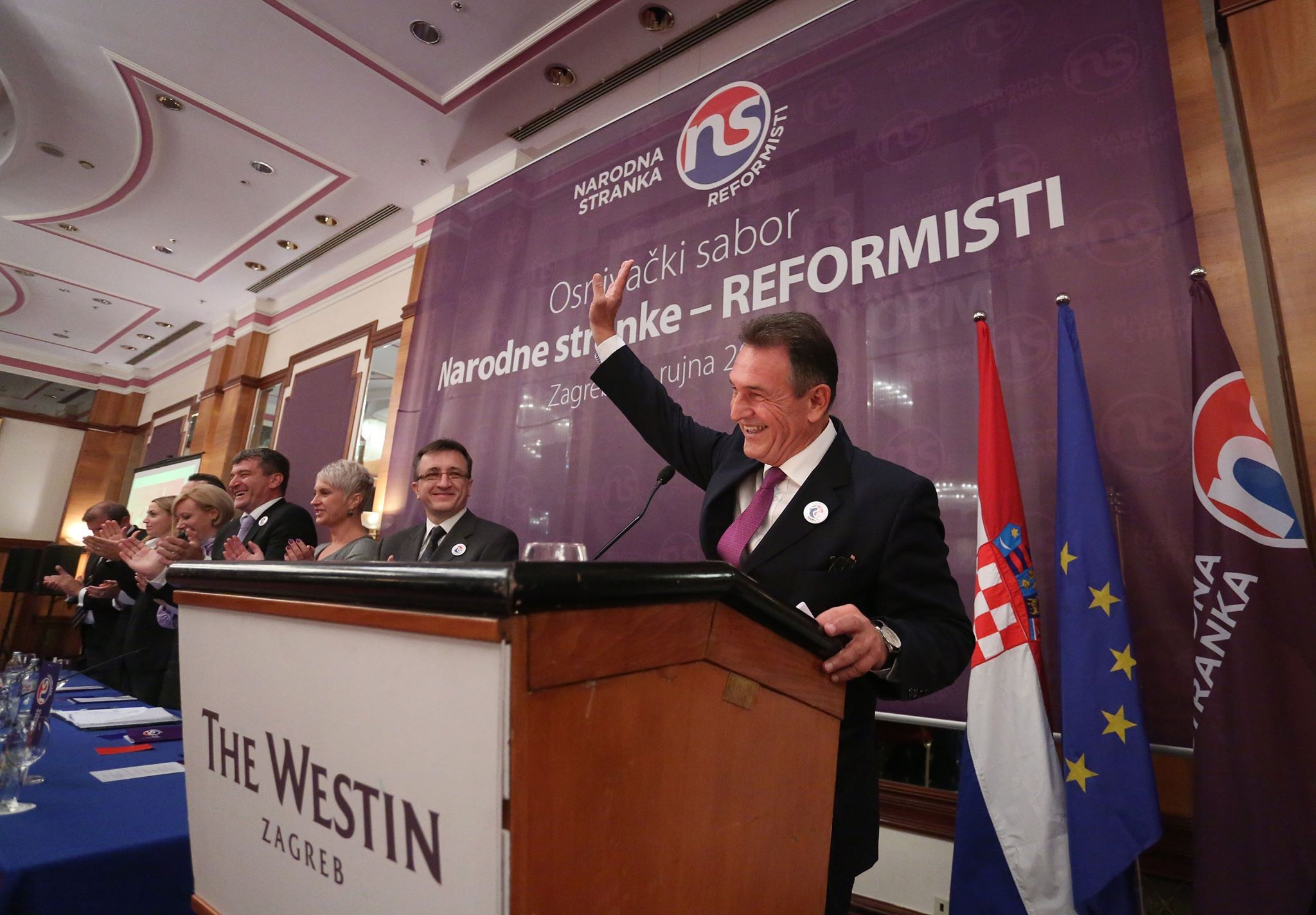 Osnivački sabor Narodne stranke Reformisti u zagrebačkom hotelu The Westin, 28. rujna 2014.