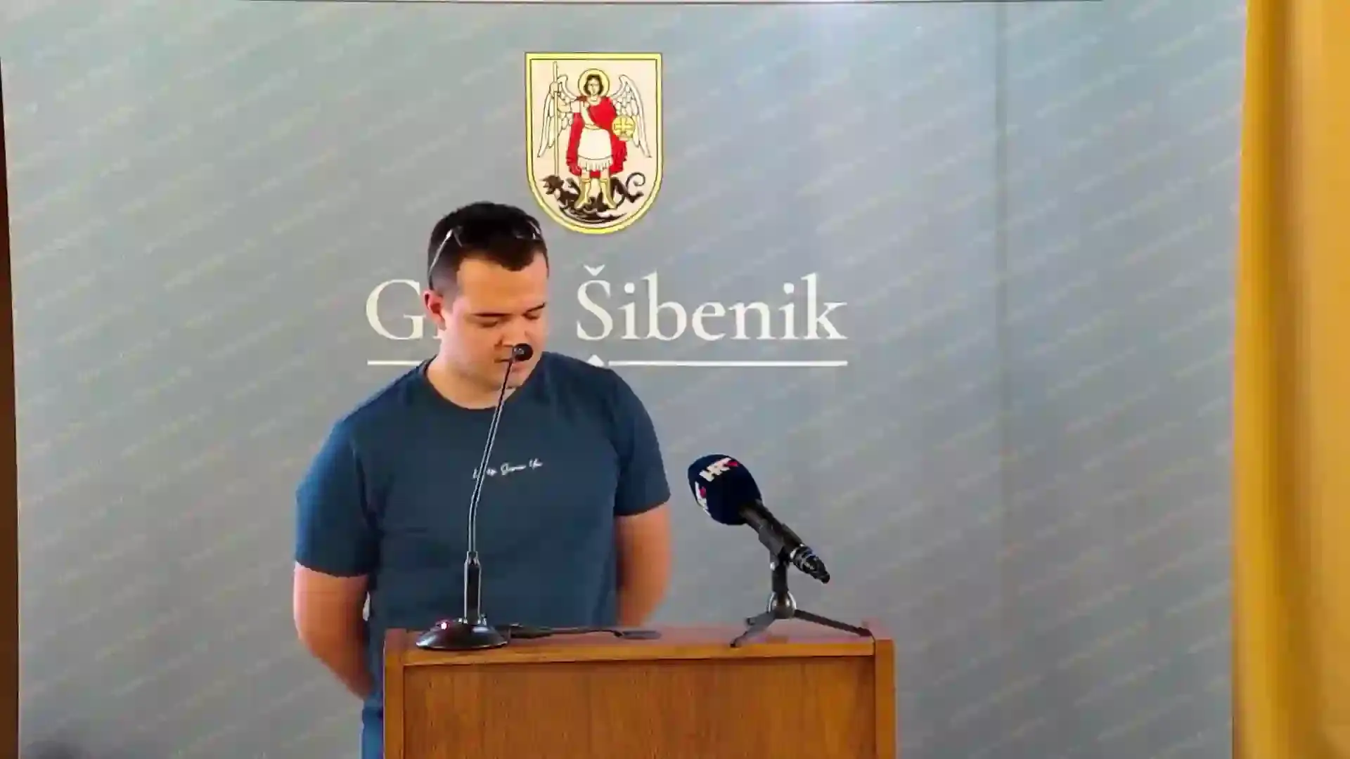 Ivan Slavica za govornicom na sjednici Gradskog vijeća