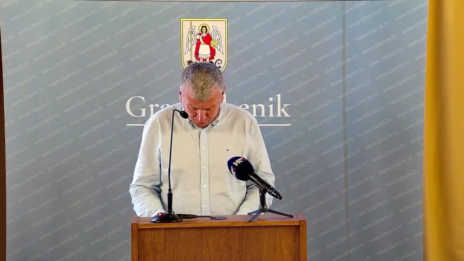 Petar Baranović za govornicom Gradskog vijeća