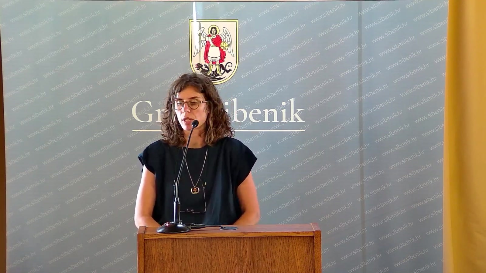 Maja Šintić za govornicom Gradskog vijeća