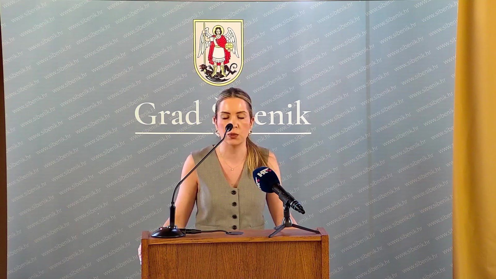 Maja Čeko za govornicom Gradskog vijeća