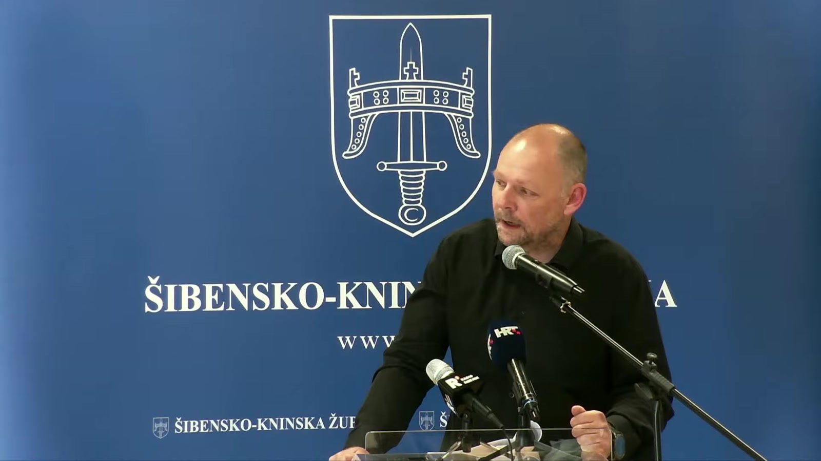 Marko Mačukat za govornicom Županijske skupštine