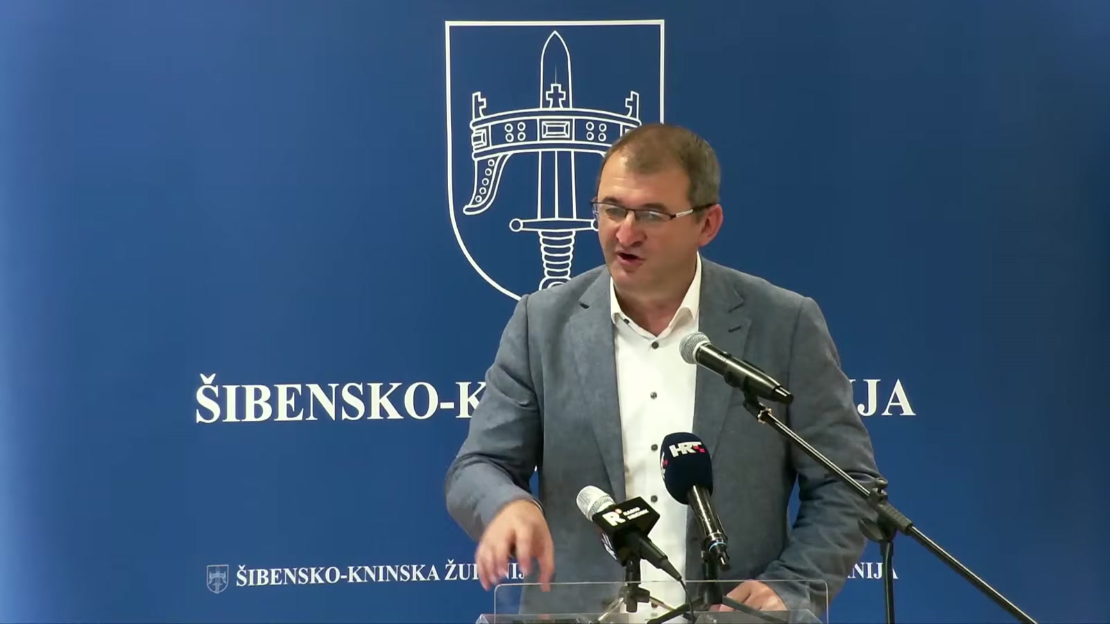 Ivica Ledenko za govornicom Županijske skupštine