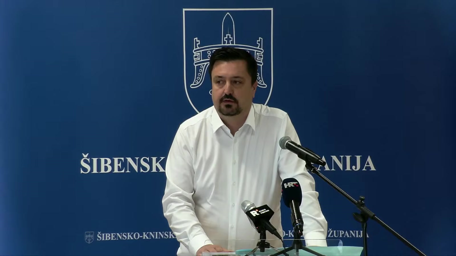 Marko Udovičić za govornicom Županijske skupštine