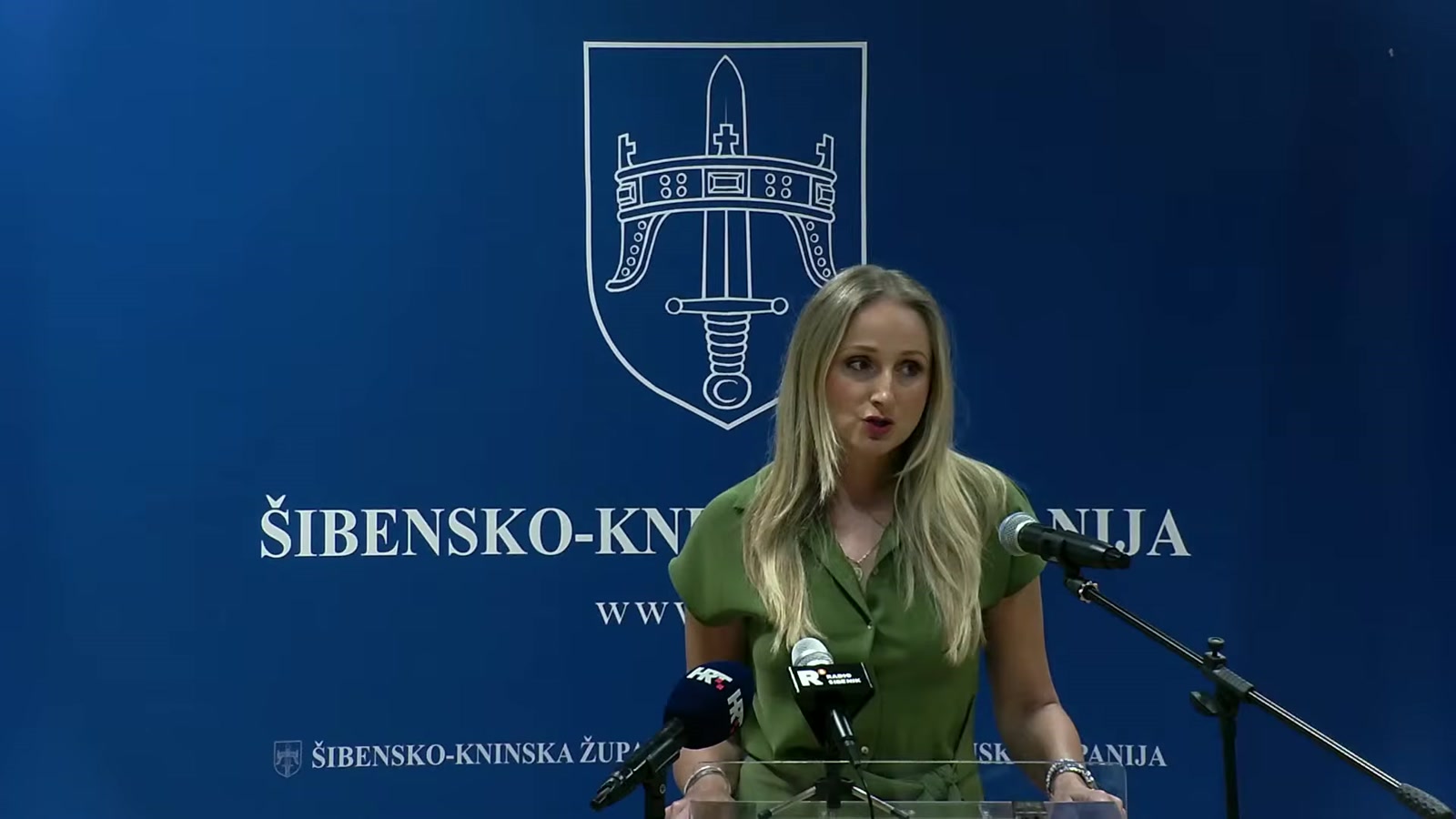 Miranda Benat za govornicom Županijske skupštine