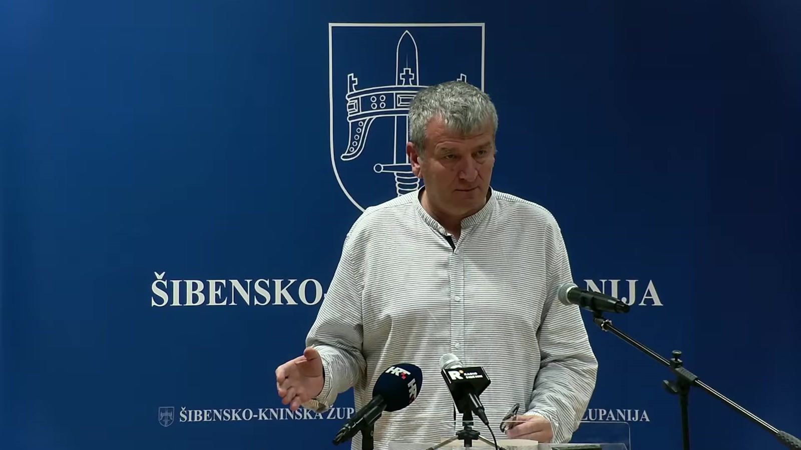 Petar Baranović za govornicom Županijske skupštine