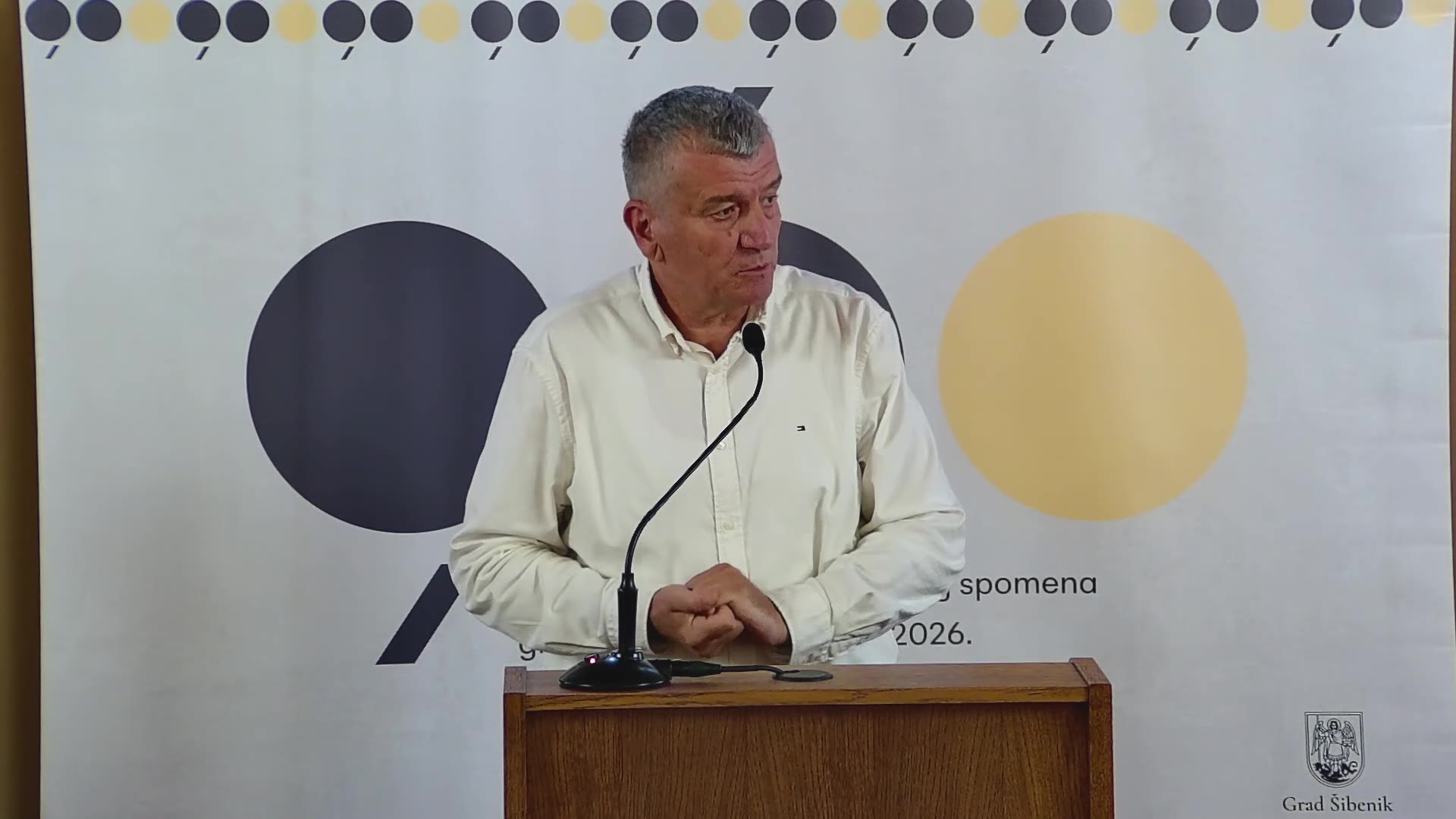 Petar Baranović za govornicom Gradskog vijeća