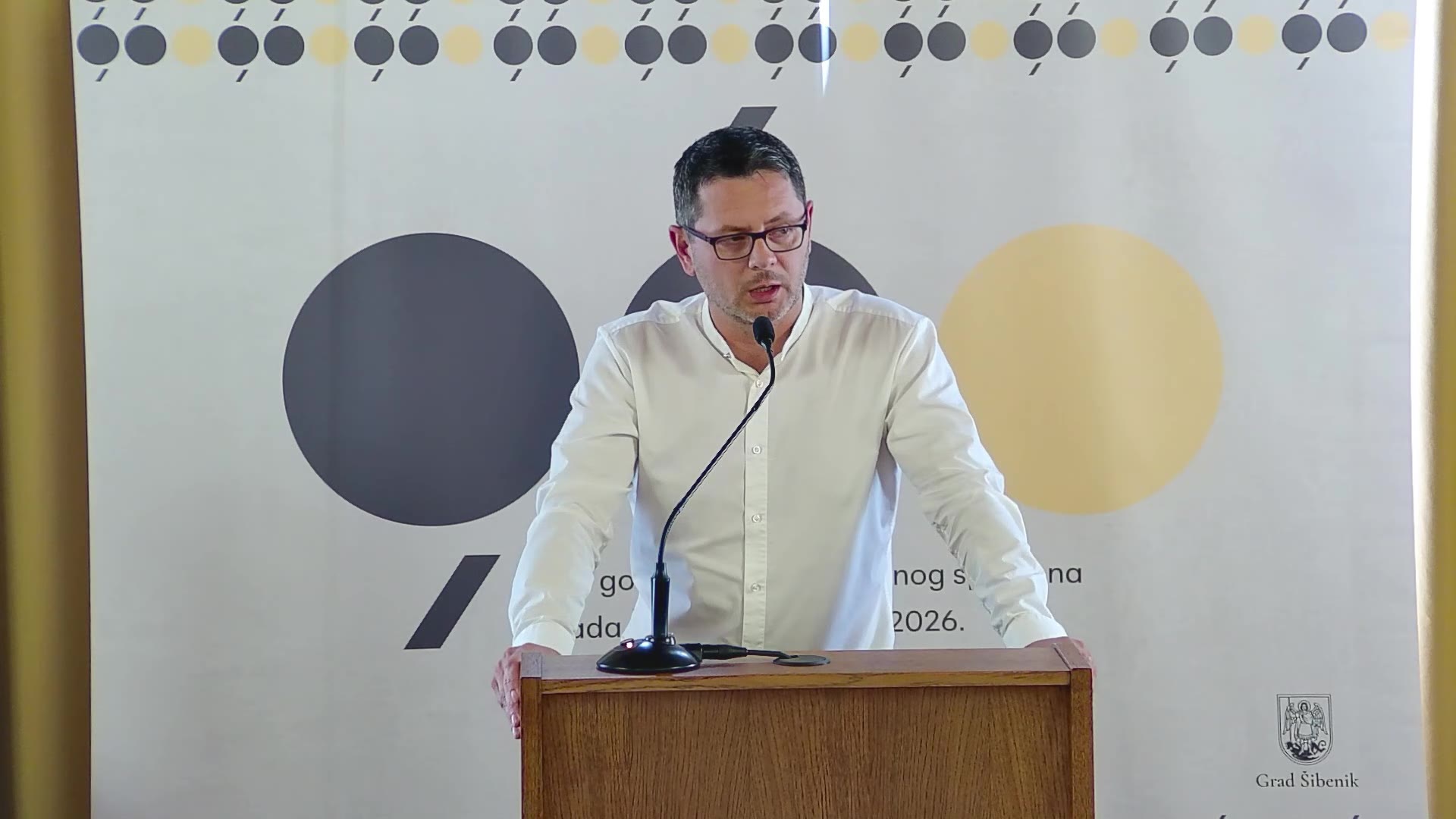 Zvonimir Štrkalj za govornicom Gradskog vijeća
