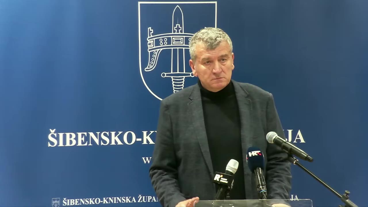 Petar Baranović za govornicom Županijske skupštine