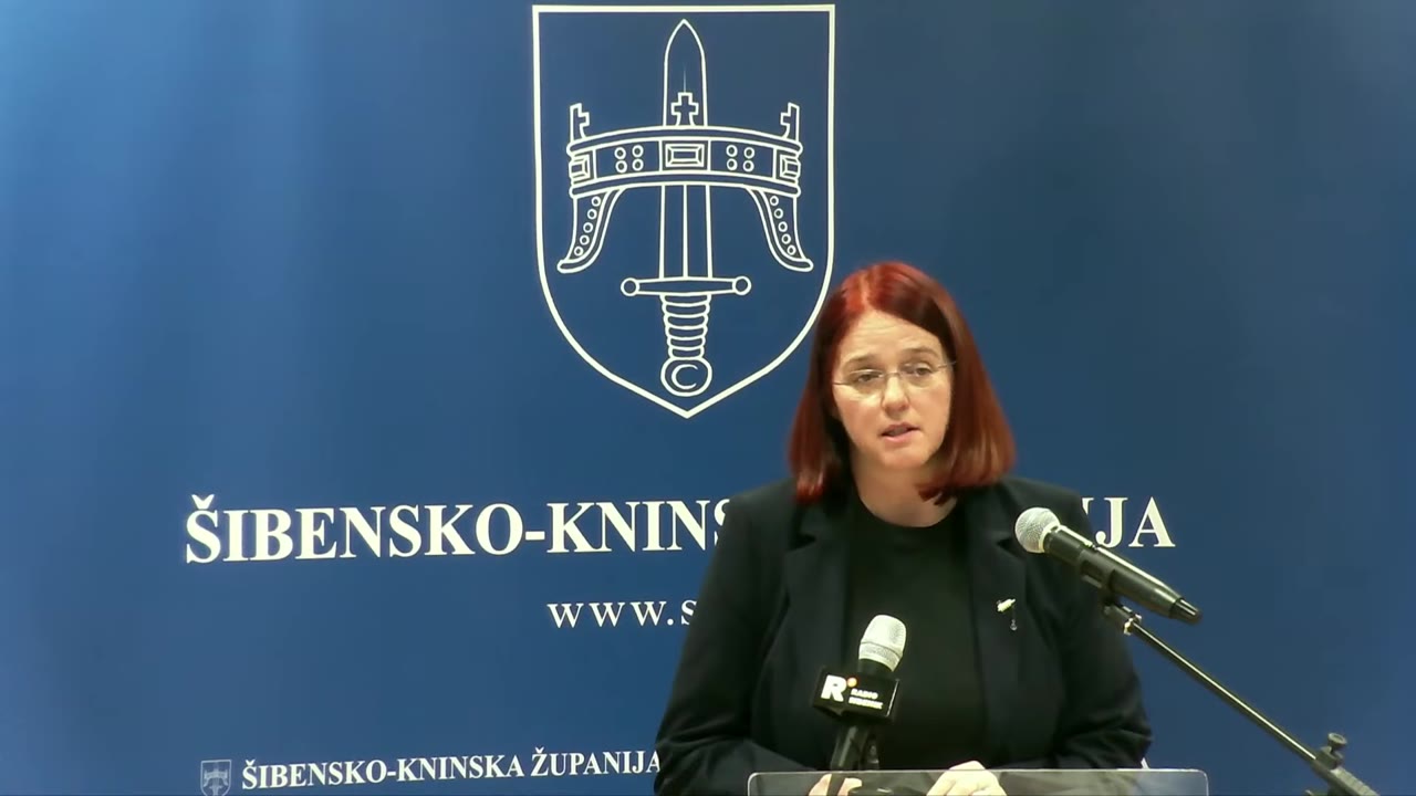 Anita Babačić Ajduk za govornicom Županijske skupštine