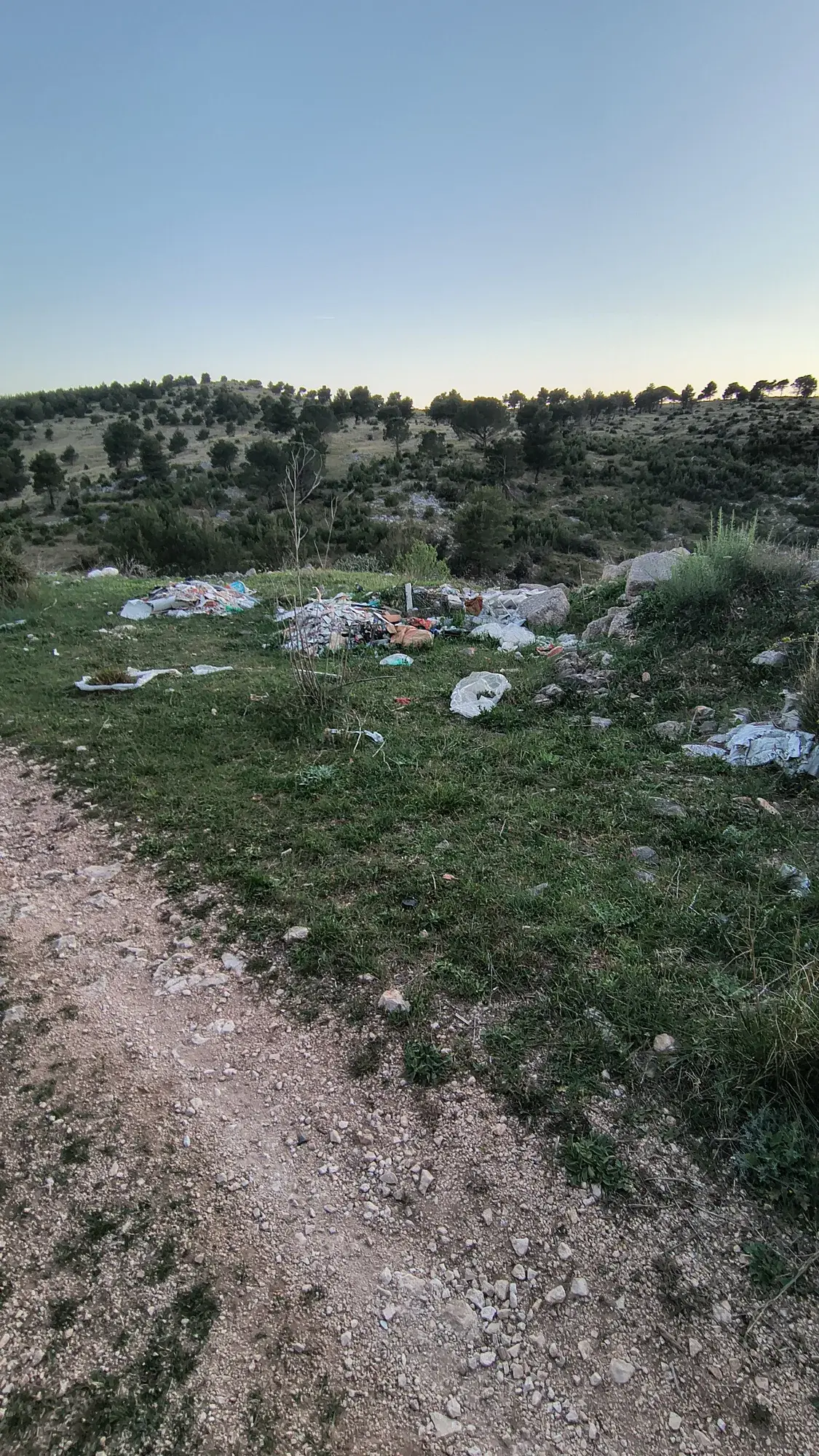 Razasuti otpad u prirodi iznad Žaborića